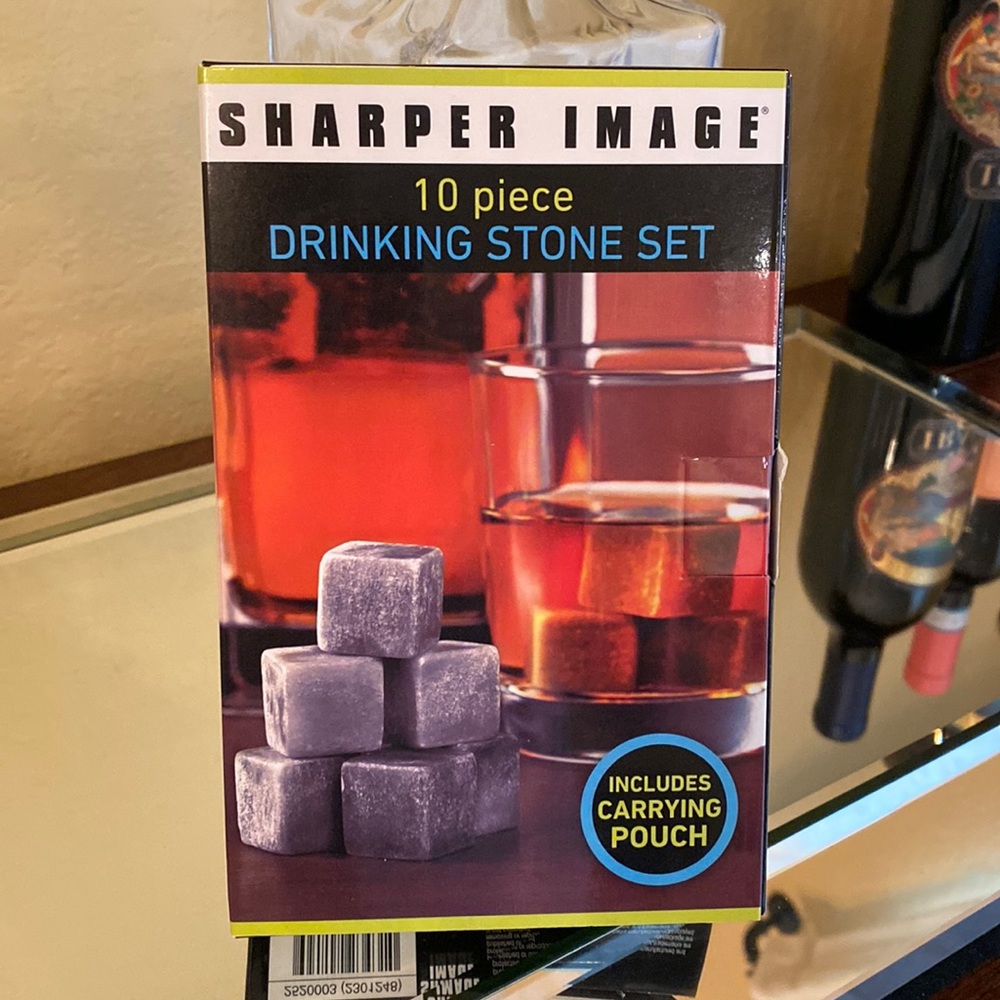 Sharper Image 10 pc Drinking Stone Set!